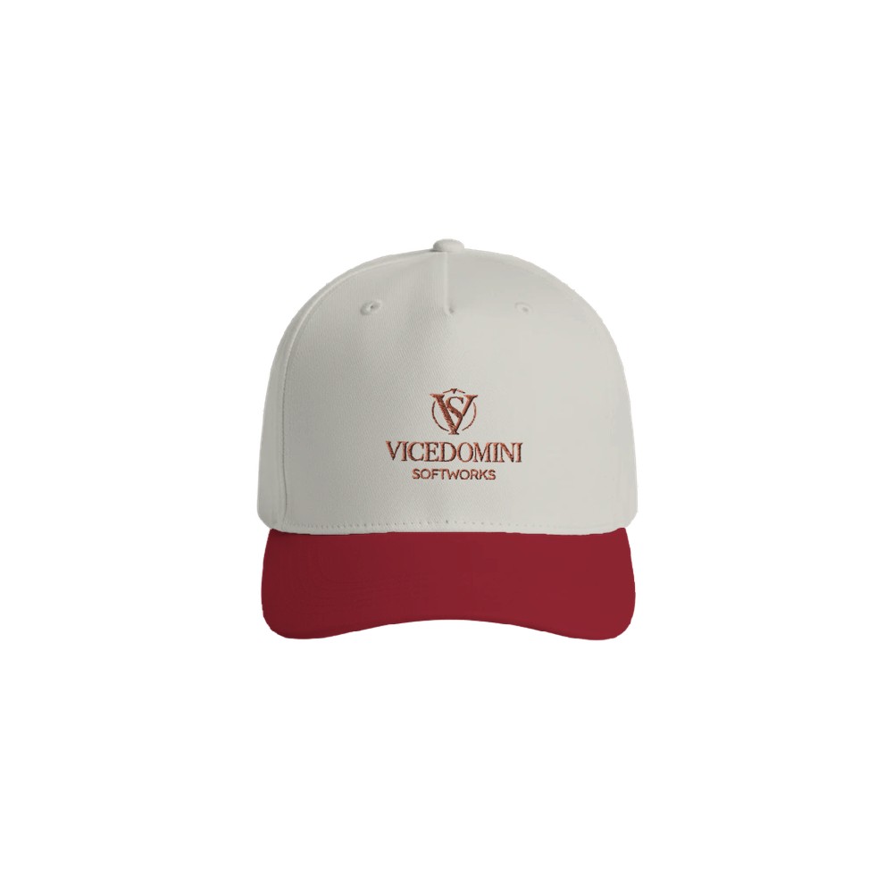 Vicedomini Softworks Two-Tone 5-Panel Snapback Cap | Modern Cotton Mid-Profile Hat